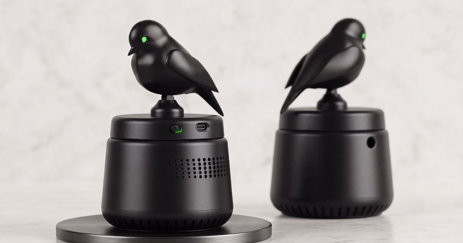 Thotha - two units side by side, one bird upright and one tilted down
